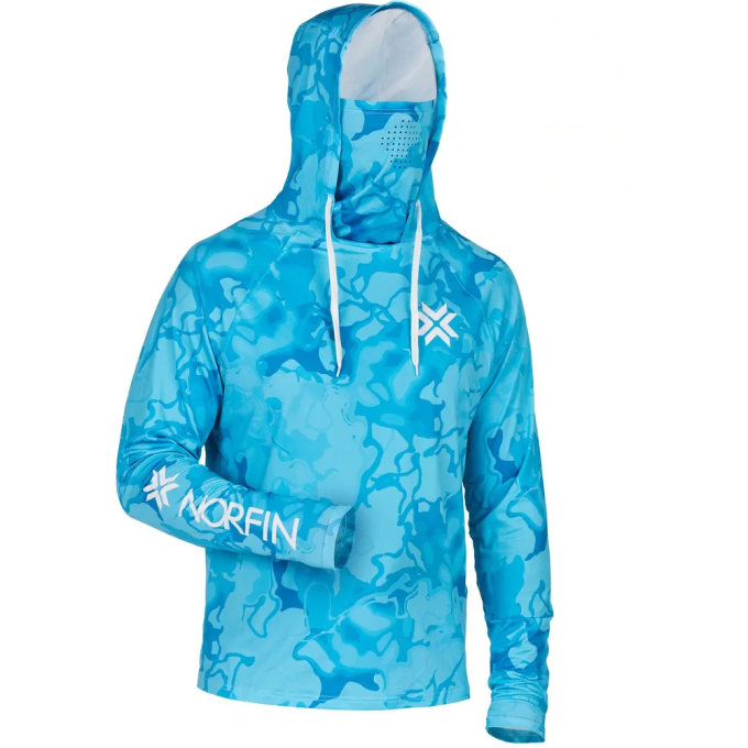 Джемпер NORFIN SUN PRO WAVES HOODIE BLUE р.XL 132404-XL